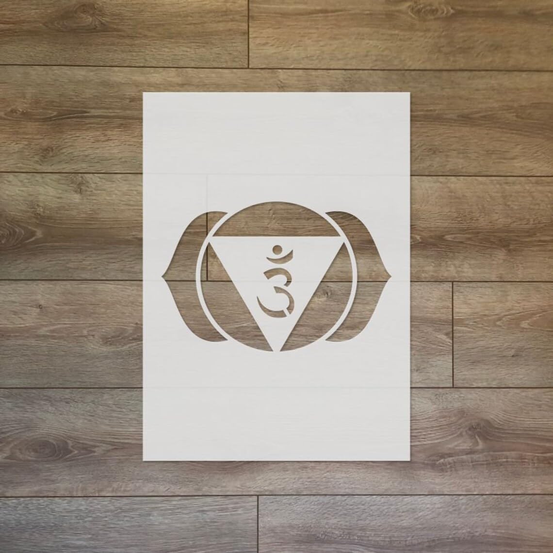 7 Pcs Seven Chakra Stencil – 8x8 Inch Reusable Sacred Geometry for Yoga Meditation Mindfulness